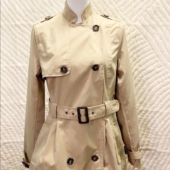 VENUS Jackets & Blazers - VENUS Military Style Tan Trench Coat Sz 8 NWOT